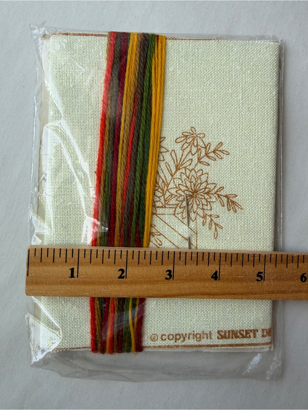 NOS Vintage Jiffy Stitchery Marigolds Crewel Kit Sunset Designs 257A New - Picture 4 of 5